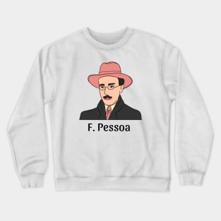 Fernando Pessoa Portrait Illustration T Shirt Design Crewneck Sweatshirt